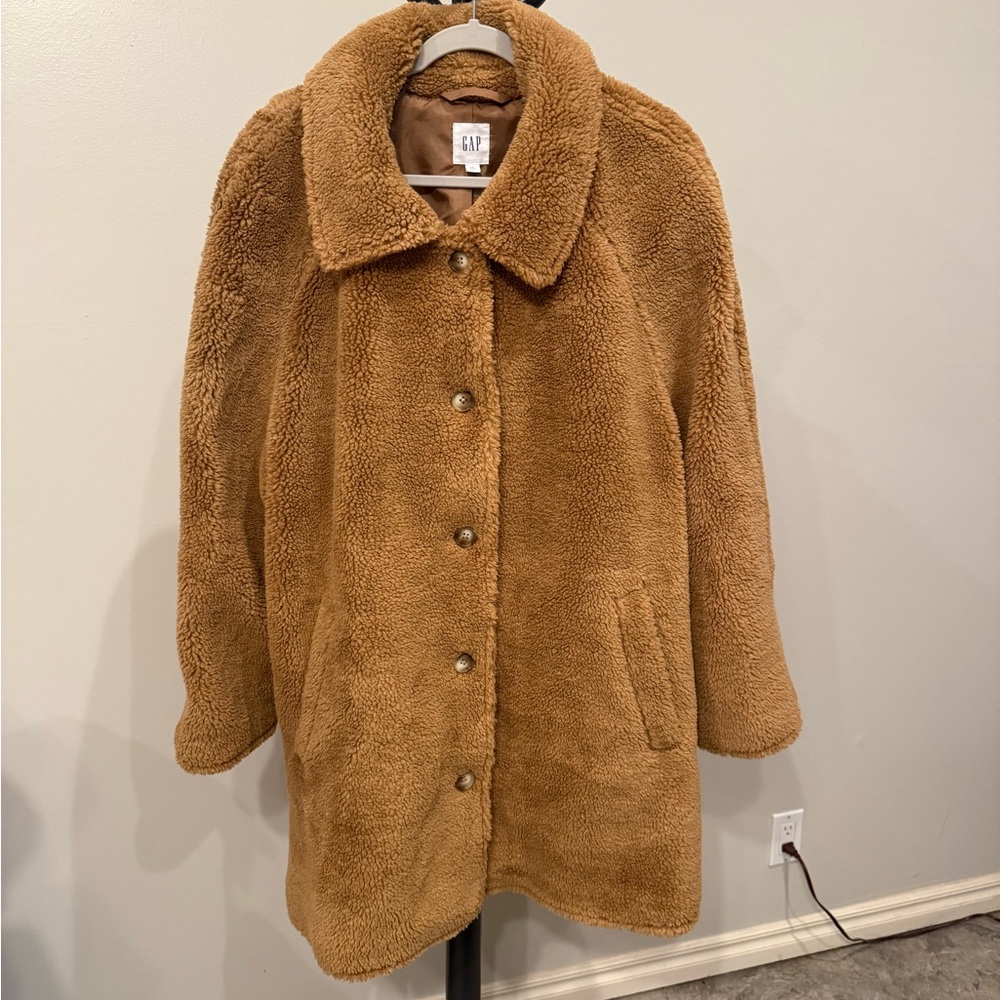 GAP Women's Brown Teddy Jacket